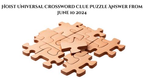 crossword clue hoist